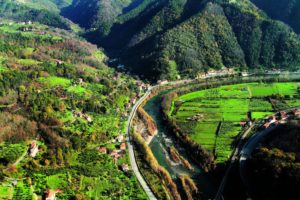 Il fiume Serchio a Ponte a Moriano