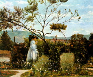 Silvestro Lega, Tra i fiori del giardino